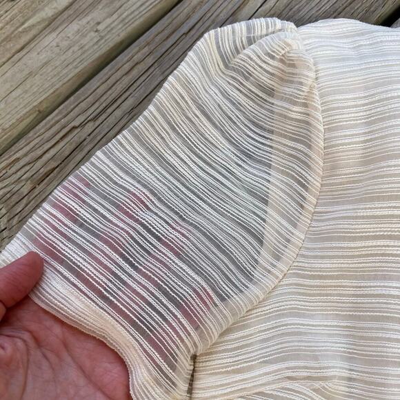 Anthropologie Sunday In Brooklyn Sheer Bow-Back Blouse Size XS. NEW - Picture 8 of 16